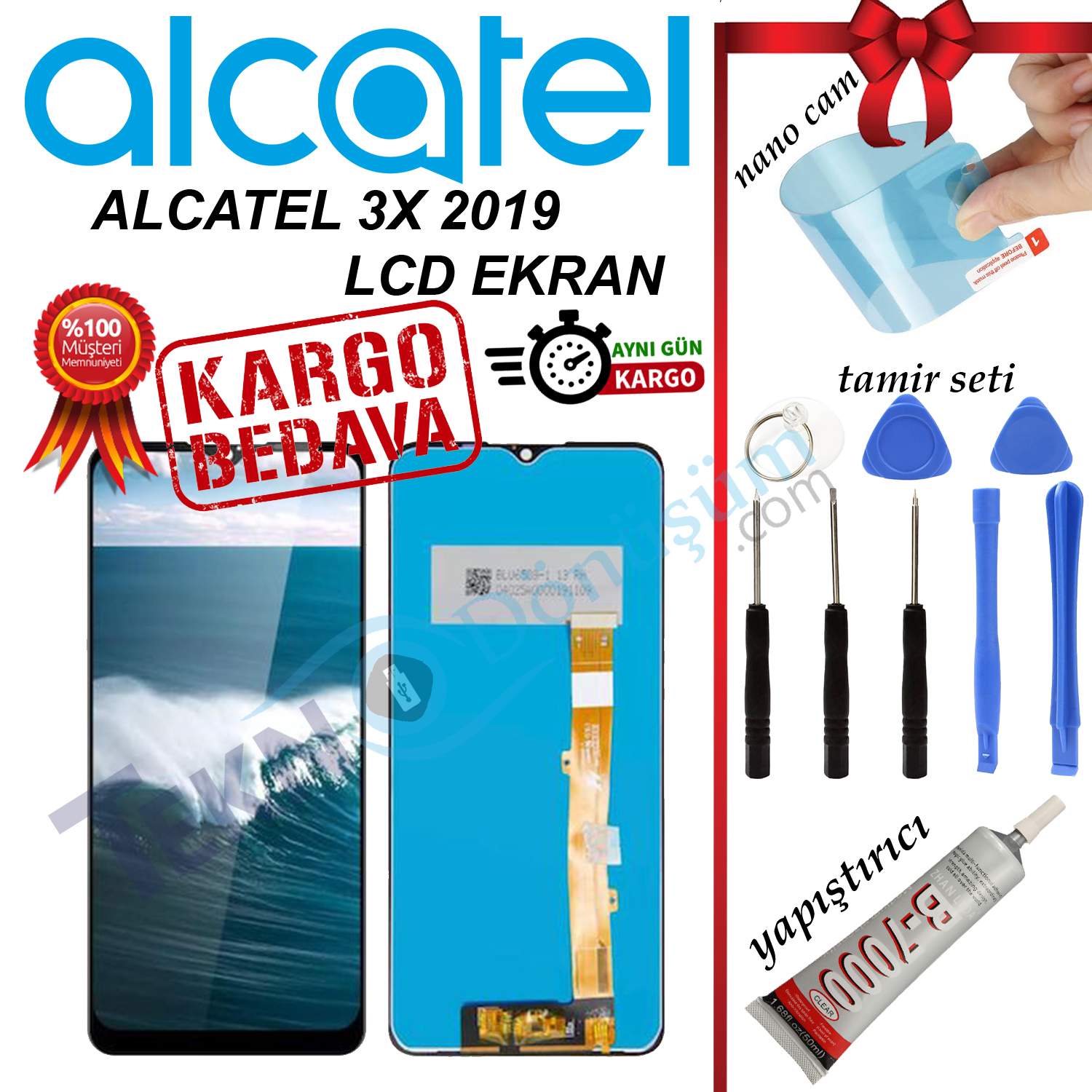 ALCATEL 3X 2019  LCD DOKUNMATİK EKRAN